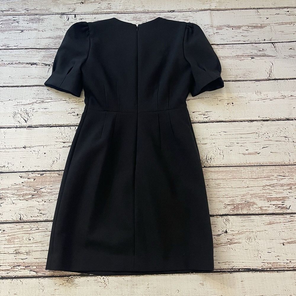 Veronica Beard Meadow Puff Sleeve Minidress Size 2 Black - Picture 10 of 13